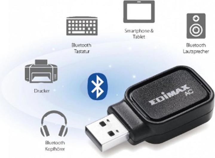 Image du produit edimax EW-7611UCB : adaptateur USB AC600 & BT (USB 2.0)