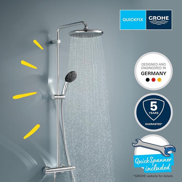 Produktbild Grohe Vitalio Start System 250 Duschsystem mit Thermostatbatterie und Vitalio Start 110 Handbrause, inkl.