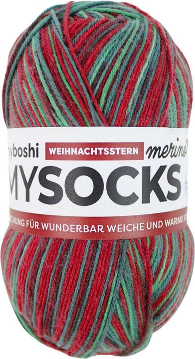 col. Poinsettia, Green, multicolour, Multicoloured, Red