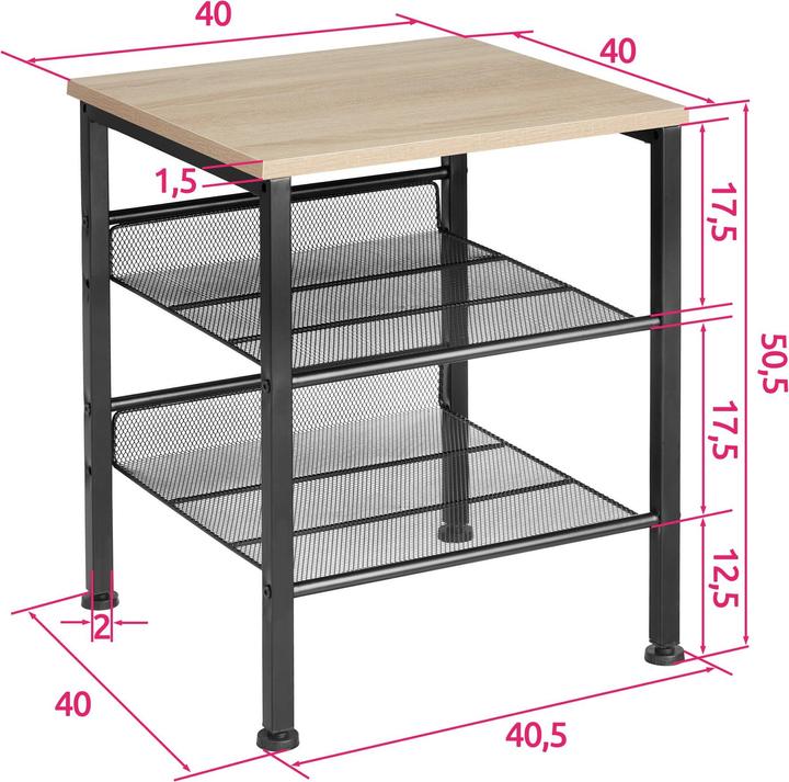 Image du produit tectake Table d’appoint Lincoln