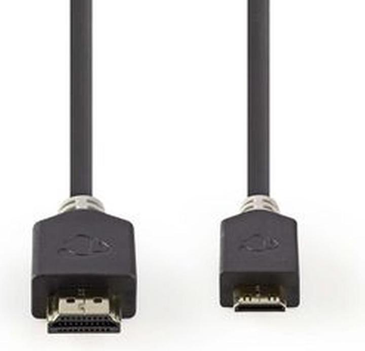 Produktbild Nedis High Speed??HDMI T Kabel mit Ethernet HDMIT Stecker HDMIT Mini Stecker 4K@60Hz 18 Gbps 2.00 m (2 m)