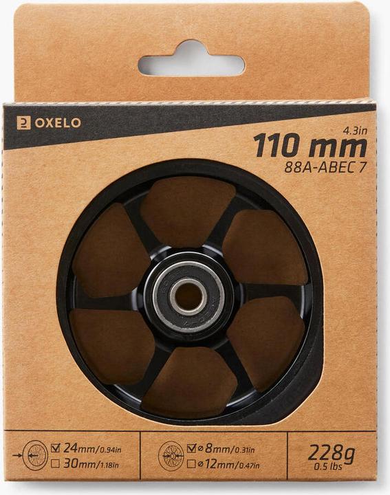 Immagine prodotto Oxelo Ruota di regolazione in alluminio PU 110 mm