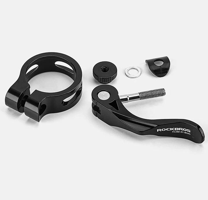 Actual product image Rockbros 41210092001 bicycle seat clamp with quick release - black