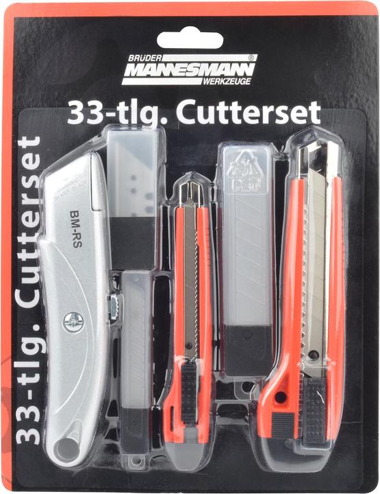 Actual product image Casativo 2er-Set Cuttermesser-Set mit 1x Universal-, 2x Cuttermesser und 60x Klingen (Cutters)