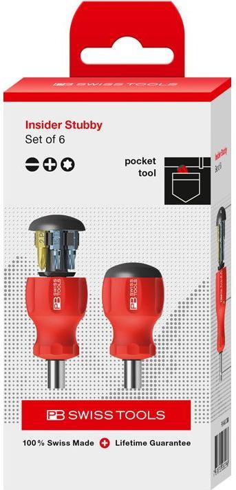 Produktbild PB Swiss Tools Insider Stubby PB8453 (Phillipps-Kreuzschlitz (PH), Torx (TX), Schlitzschrauben)