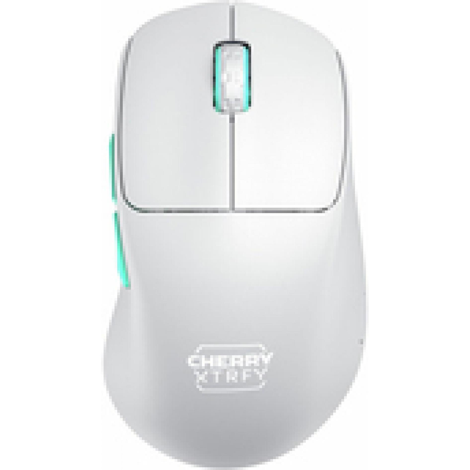 CHERRY xtrfy M64 Wireless, White (Kabellos), Maus, Weiss