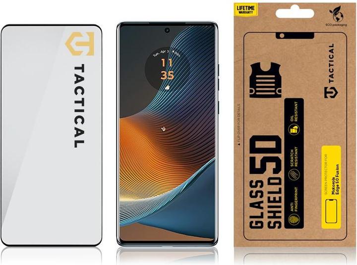 Produktbild Tactical Glass Shield 5D for Motorola Edge 50 Fusion Black (1 Stk., Motorola Edge 50 Fusion)