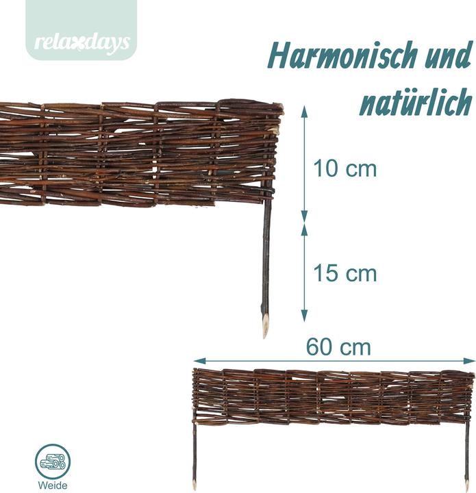 Productafbeelding Relaxdays Beeteinfassung (60 cm)