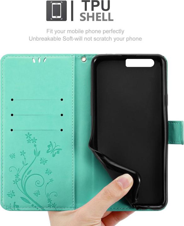 Actual product image Cadorabo Flower Book Cover (Huawei P10 Plus)