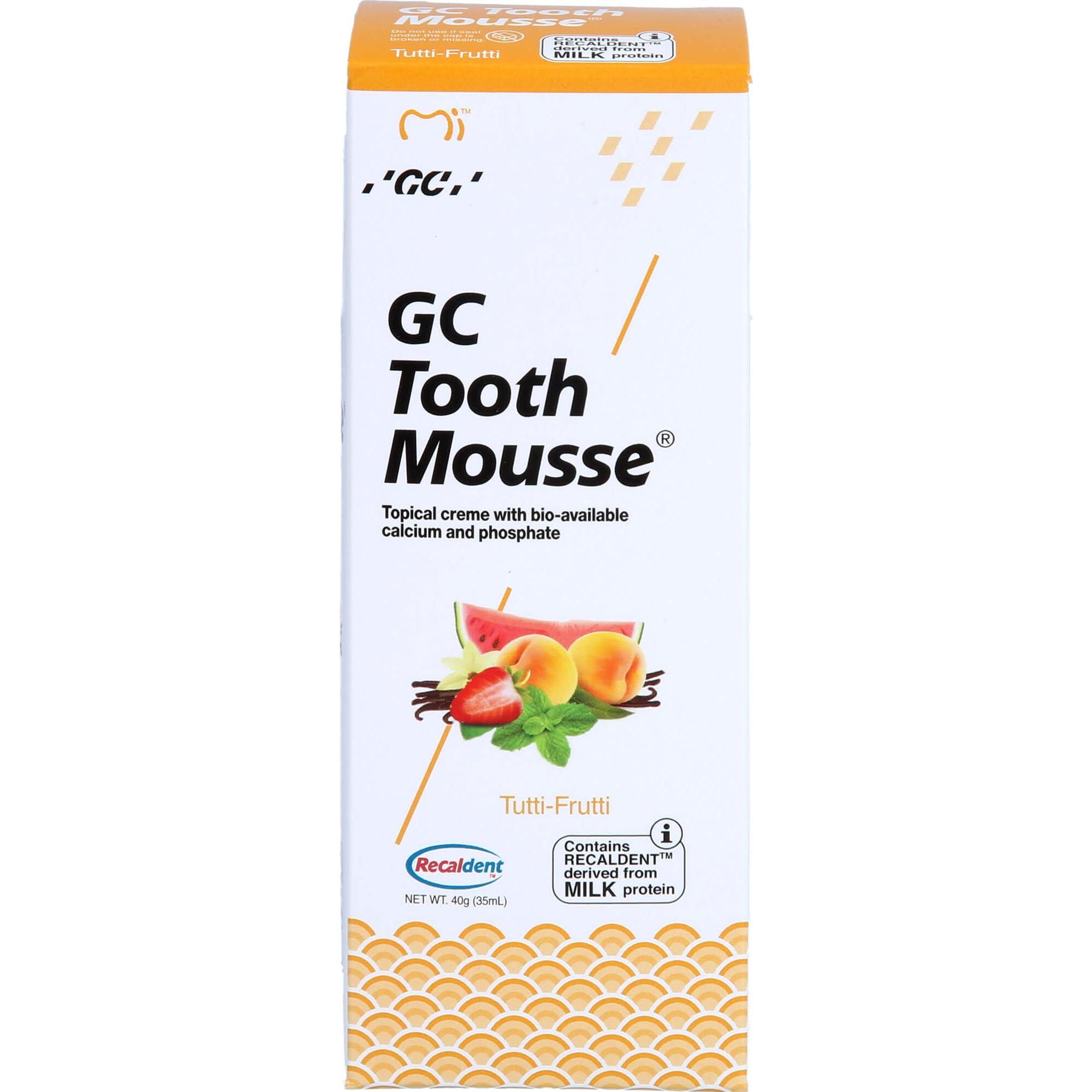 Thumbnail - Doc Johnson, Zahnpasta, GC Tooth Mousse Tutti-Frutti, 40 g TUB
