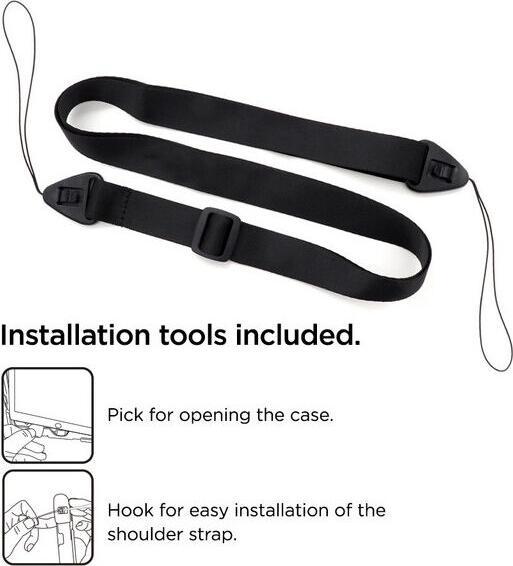 Actual product image Eiger 3m Drop-Protection Case Peak 500m black (Samsung Galaxy Tab A11)