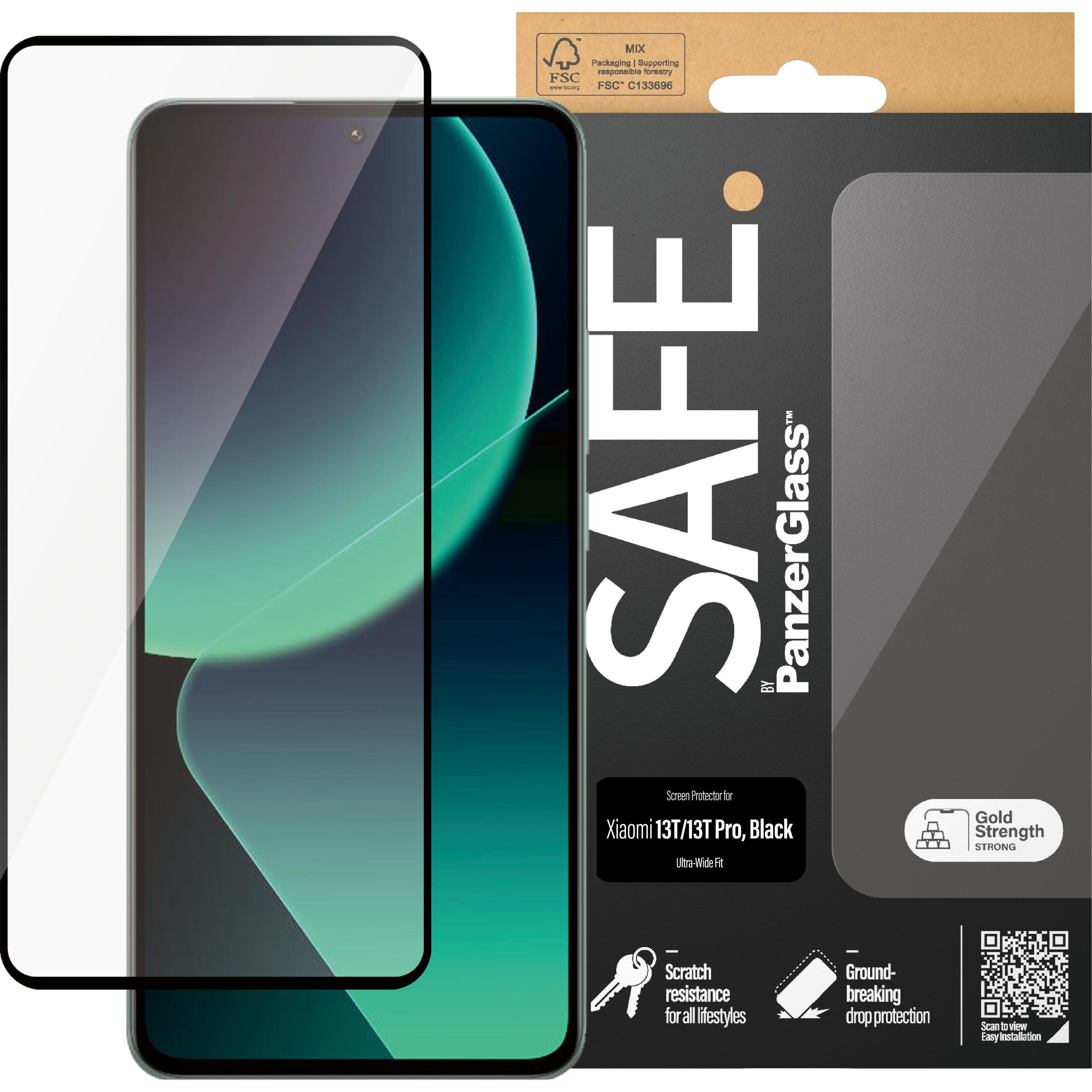 Thumbnail - PanzerGlass SAFE. by ™ Displayschutz Xiaomi 13T 13T Pro Ultra-Wide Fit (1 Stück, Xiaomi 13T, Xiaomi 13T Pro), Smartphone...