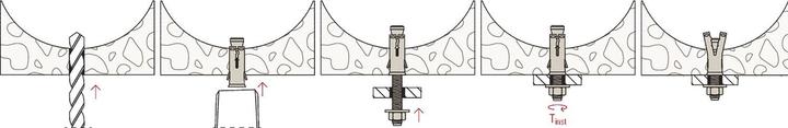 Actual product image Fischer Hollow ceiling anchor FHY M8 (25 pcs.)