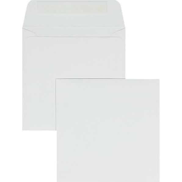 Blanke, Briefumschlag, Briefumschläge 140x140mm 100g/qm haftklebend VE=100 Stück weiss (100 x)