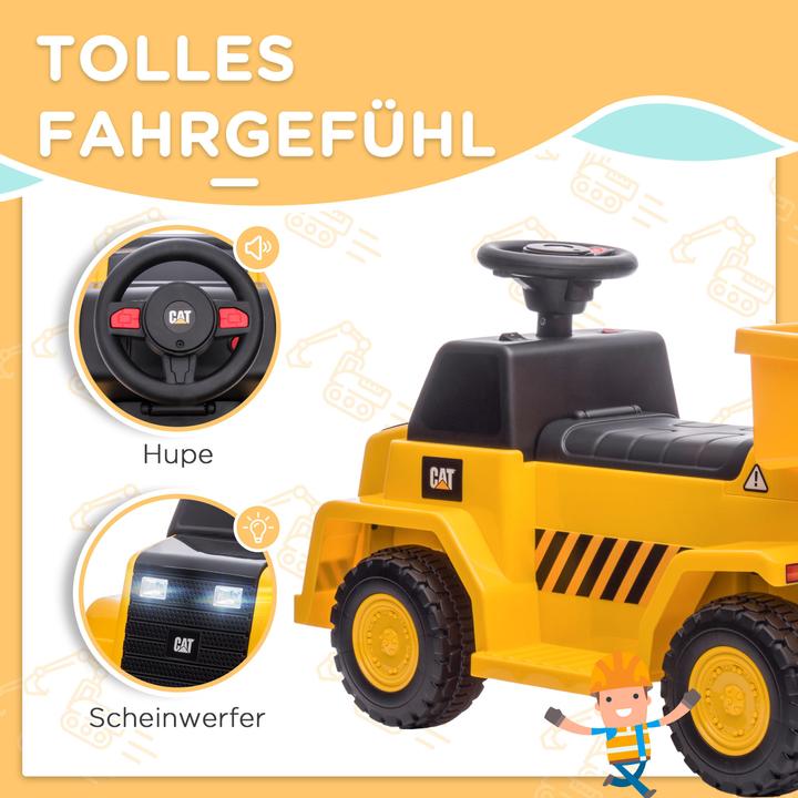 Image du produit Homcom Tracteur électrique pour enfants avec camion-benne (6 V)