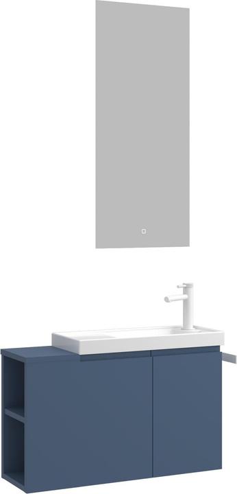 Produktbild Homitis Perla 80 Bathroom Cabinet With Sink & Mirror Set (2 Pieces)