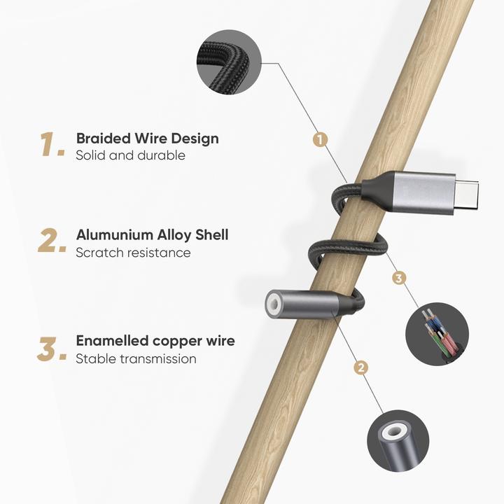 Produktbild Ugreen USB-C zu 3.5mm Buchse Adapter (USB Typ C, 3.5mm Buchse)