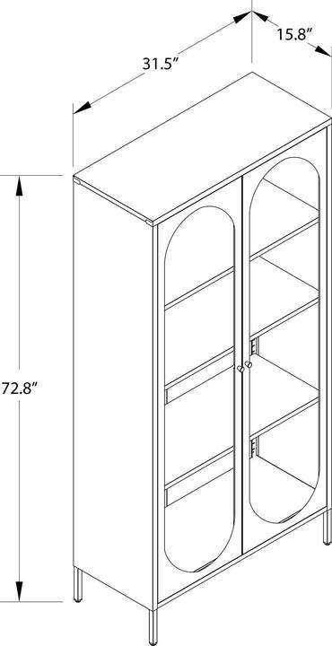 Image du produit Dorel Home Luna (80 x 40 x 186 cm)