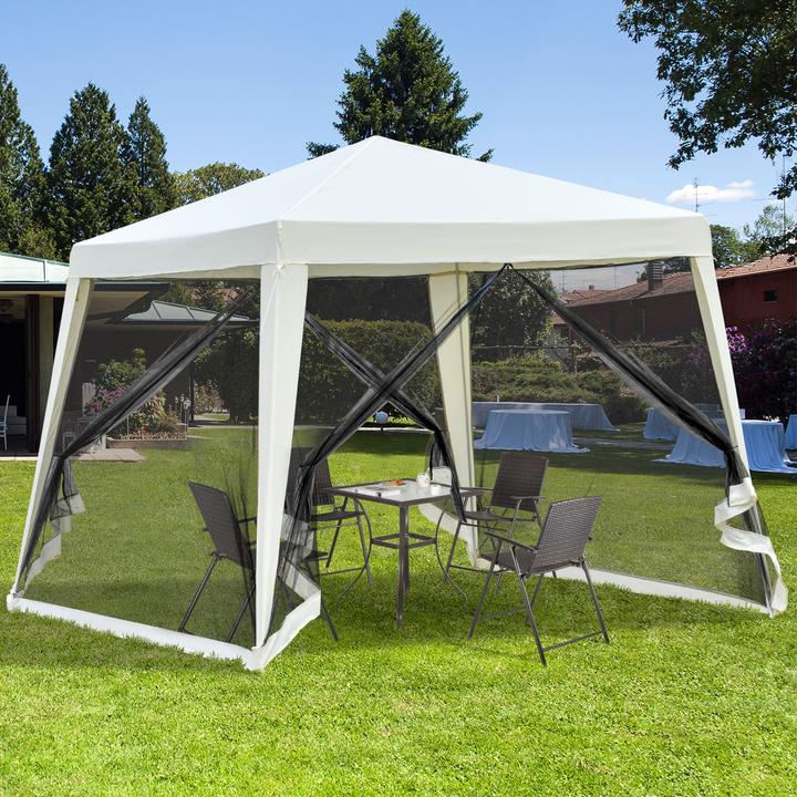 Produktbild Outsunny Pavillon mit Moskitonetz (300 cm, 300 cm)