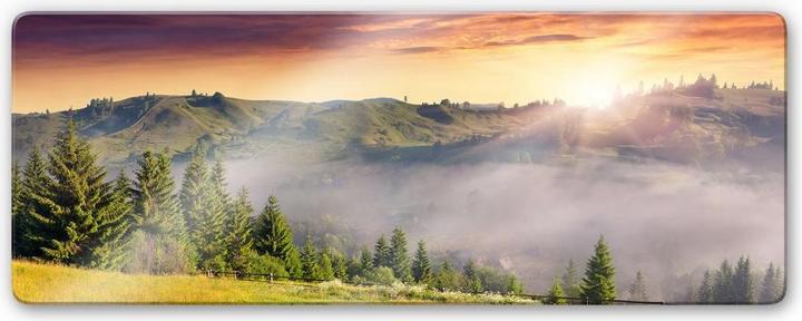 Image du produit Trenddeko Vallée de montagne dans le brouillard Panorama (80 x 30 cm)