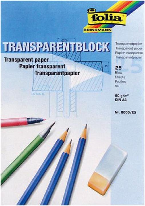 Produktbild Folia Transparent-Papier-Blöcke (80 g/m², 1 x)