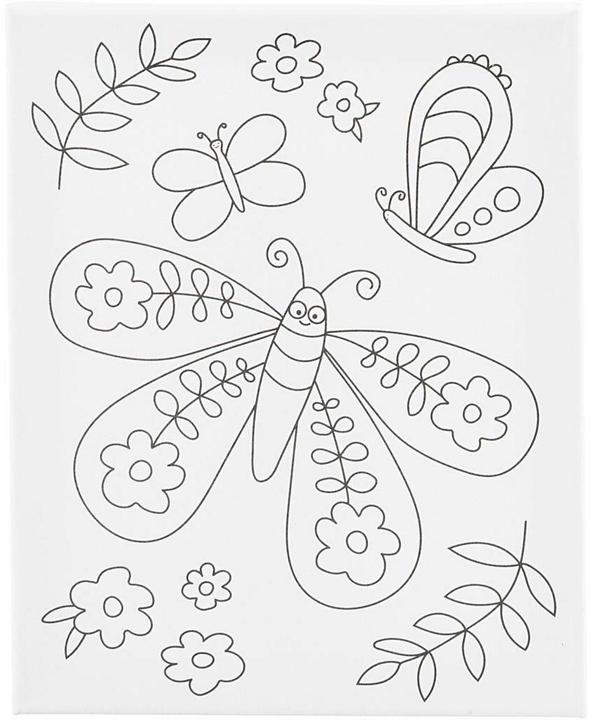 Actual product image Creativ Company Keilrahmen Schmetterling 24 x 30 cm, Format: 24 (24 x 30 cm)