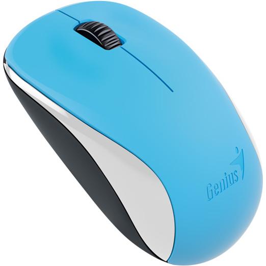 Genius G100 (Kabellos), Maus, Schwarz, Weiss, Blau