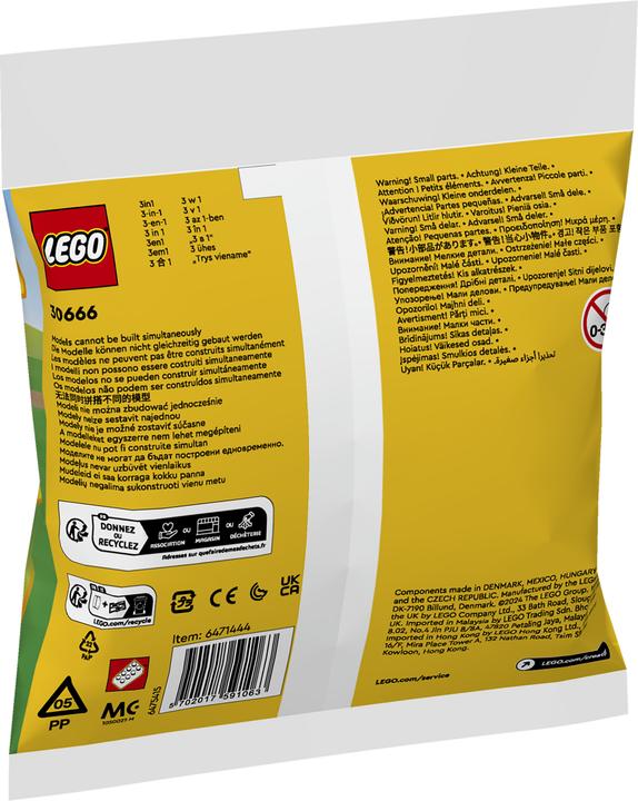 Productafbeelding LEGO 30666 Geschenkset met dieren (30666, LEGO Creator 3-in-1)