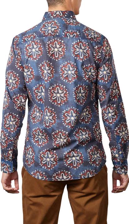 Produktbild Scotch & Soda Washed Poplin Shirt Long Sleeve Blue (L)
