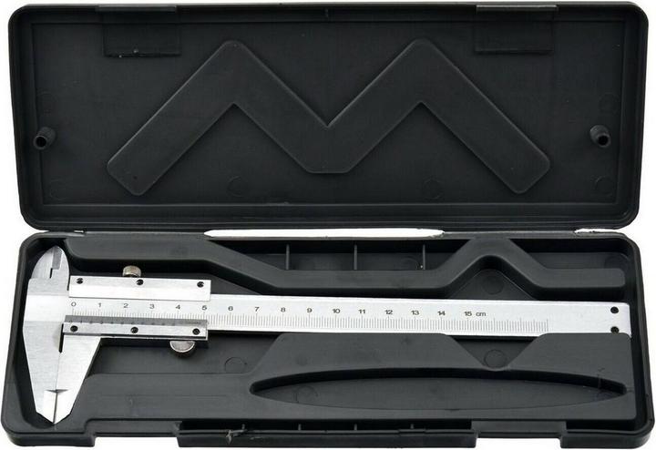 Produktbild GEKO Gleitmassstab aus Metall, 0-150mm x 0,05 (15 cm)