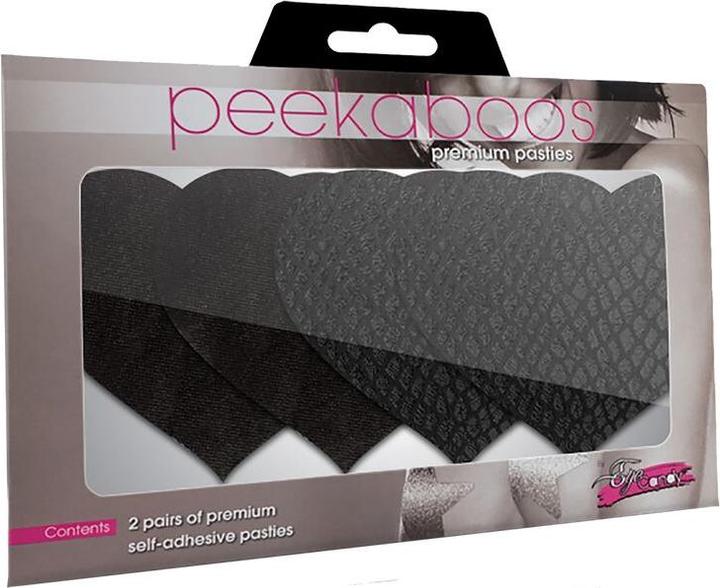 Actual product image Peekaboos Peekaboo Pasties Classic Black Hearts