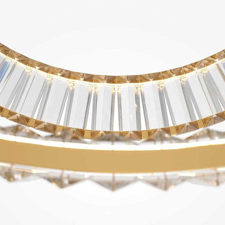 Produktbild Maytoni Krone LED Pendelleuchte, Hängeleuchte 2x 90W Gold-Farbe 90Ra Neutralweiss