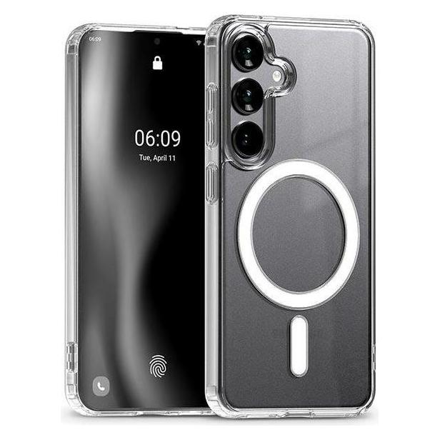 Mercury Trasparente Etui Magsafe Jelhard Samsung S24 G921 (Samsung Galaxy S24), Cover Smartphone,
