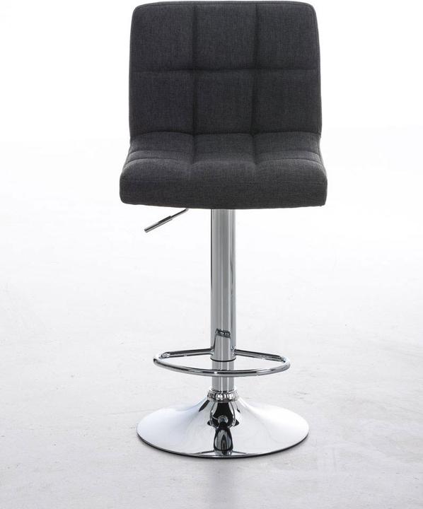 Actual product image Swisshandel24 Bar stool Peru FABRIC, dark grey
