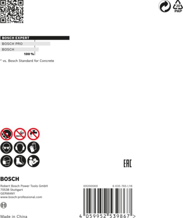 Actual product image Bosch Professional Zubehör EXPERT Concrete diamond cup wheel, 125 x 22.23 x 4.5 mm