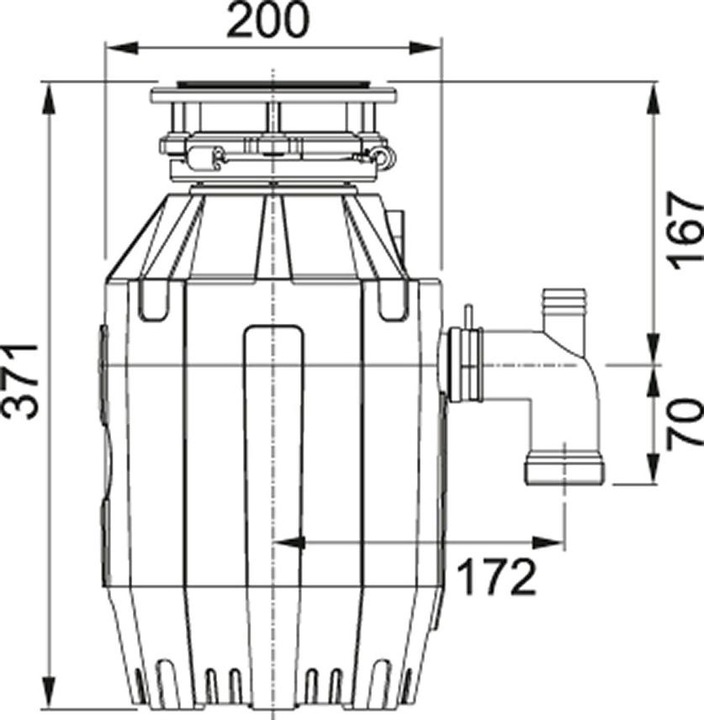 Produktbild Franke Lebensmittelabfallzerkleinerer (550 W)