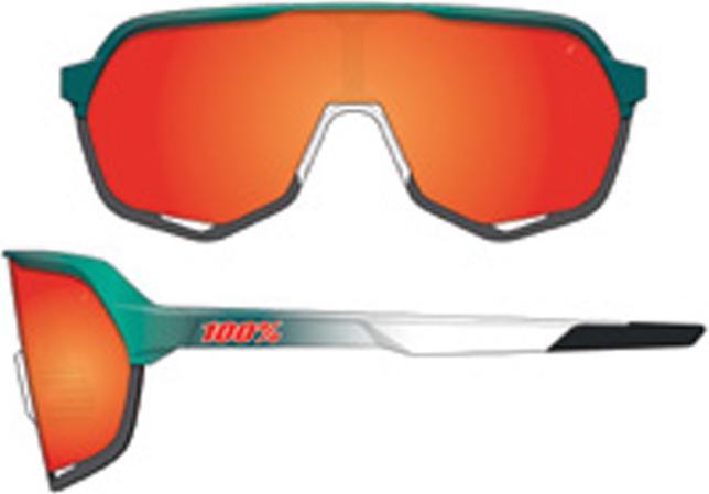 Produktbild 100% Brille S2 (Weiss, Hiper Red)
