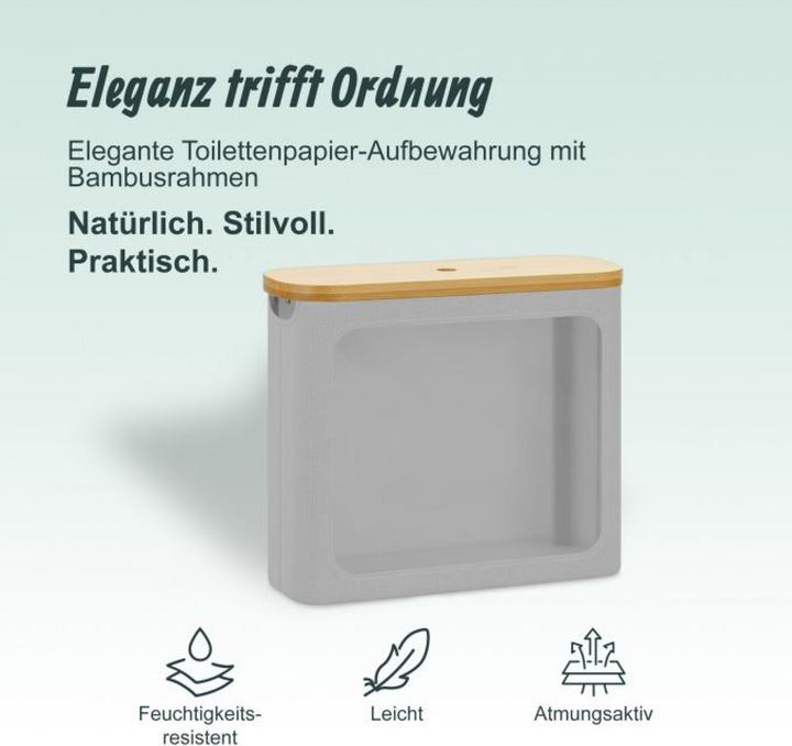 Actual product image Relaxdays Toilet roll storage