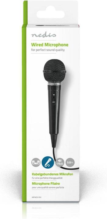 Actual product image Nedis MPWD01 Karaoke Microphone - black