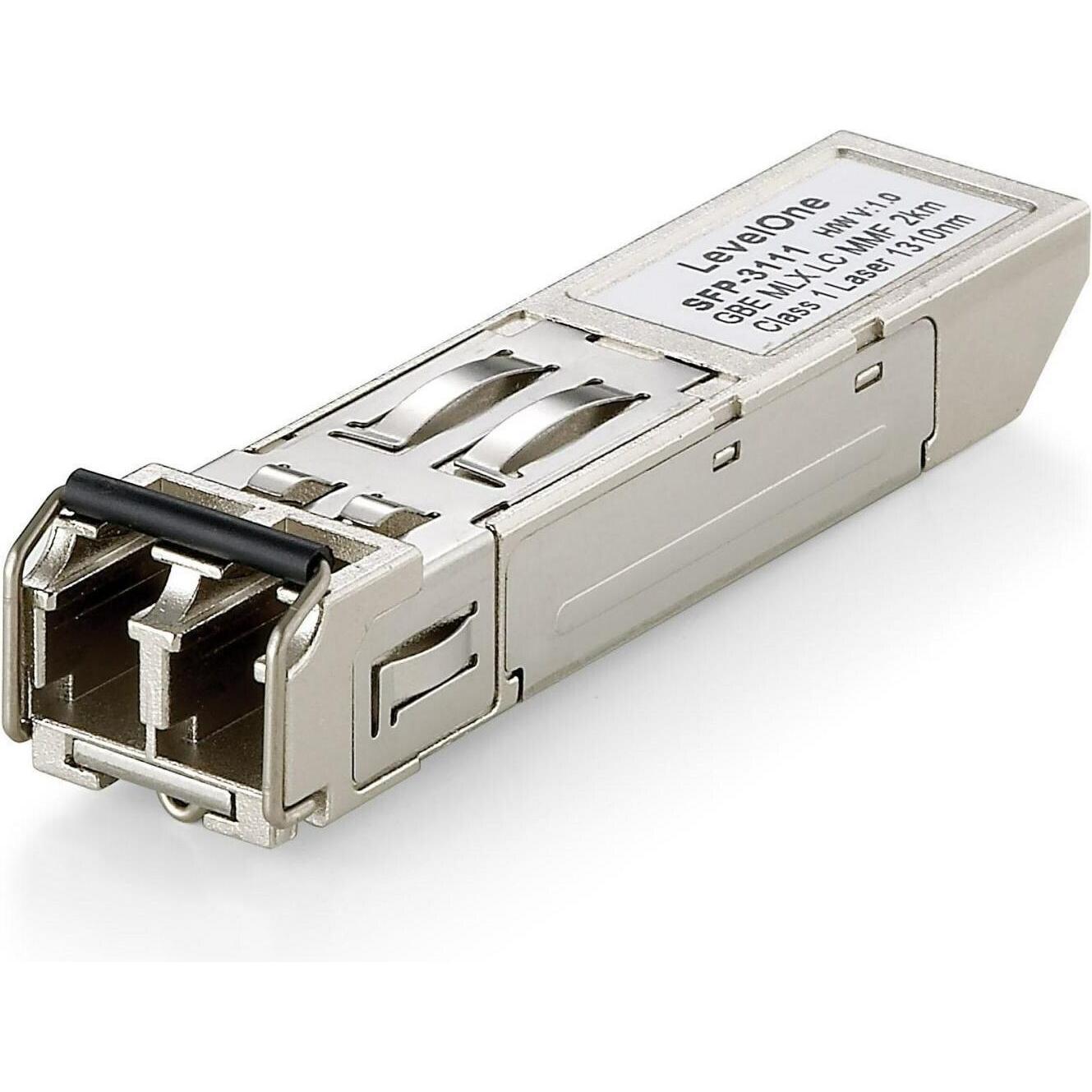 LevelOne SFP-3111: SFP MM-Transceiver, 2km, Transceiver, Silber