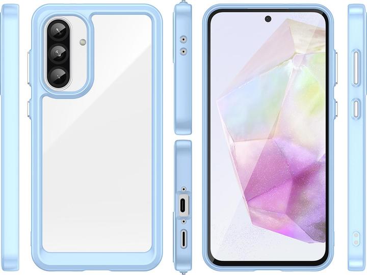 Immagine prodotto Hurtel Back panel cover Outer Space Case for Samsung Galaxy A56 Cover with Flexible Frame - Blue (Samsung Galaxy A56)