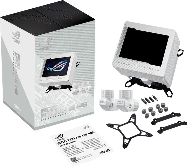 Actual product image ASUS ROG RYUJIN III WB WHT CPU Cooler