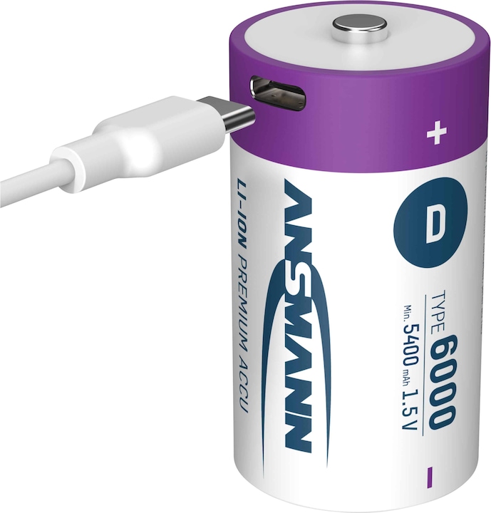 Actual product image Ansmann Premium Rechargeable (2 pcs., D, 6000 mAh)