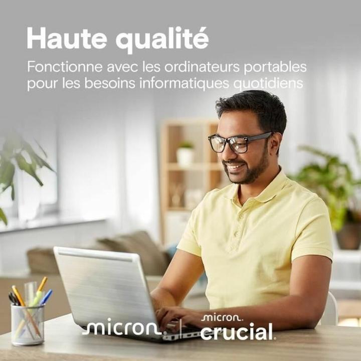 Image du produit Crucial E100 (480 Go, M.2, M.2 2280)