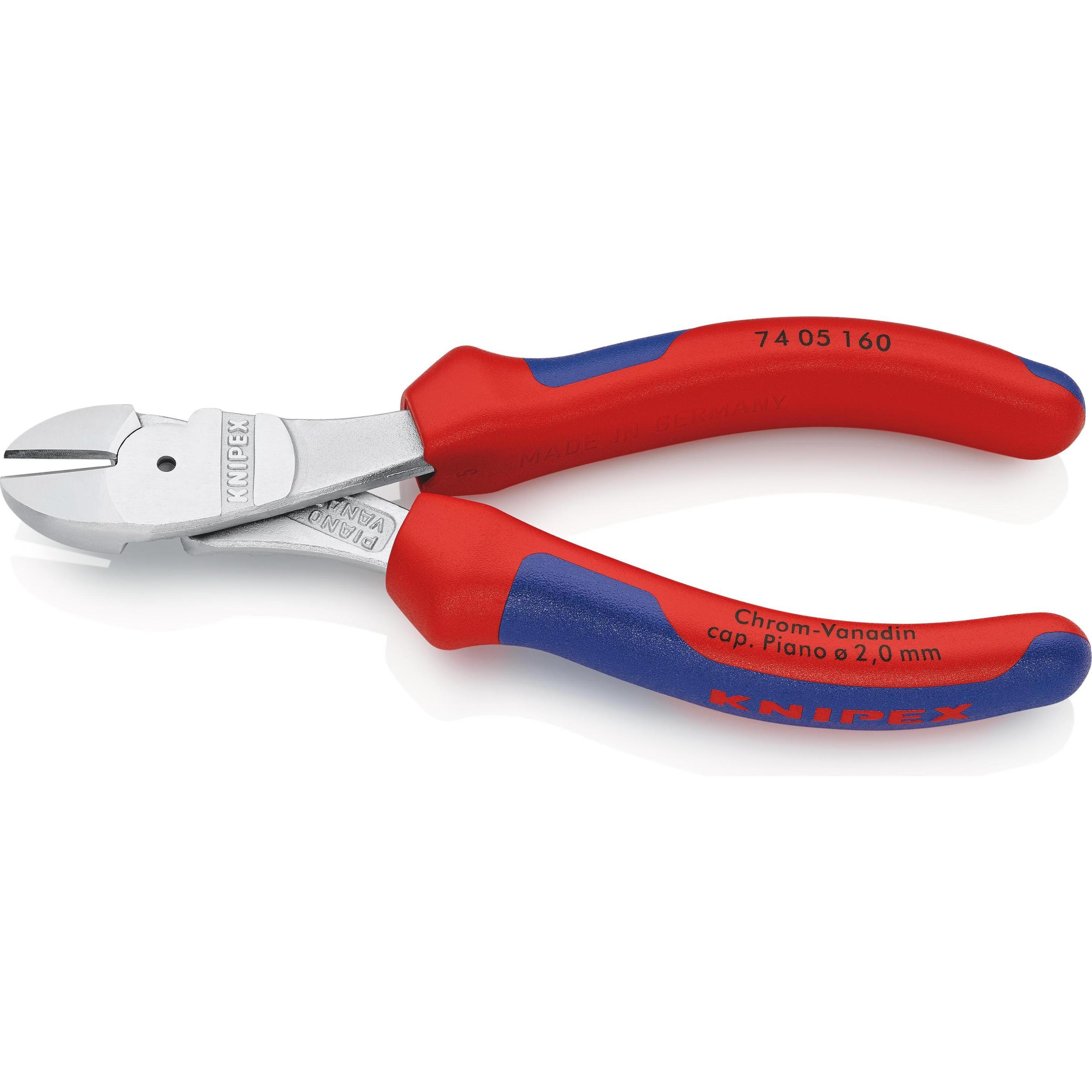 Knipex, Bolzenschneider + Seitenschneider, Kraft-Seitenschneider (160 mm)