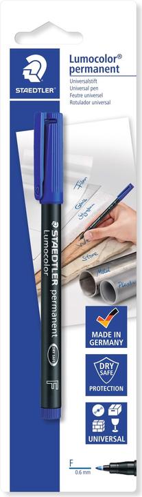 Actual product image Staedtler Lumocolor permanent (Blue, 0.60 mm, 1 x)