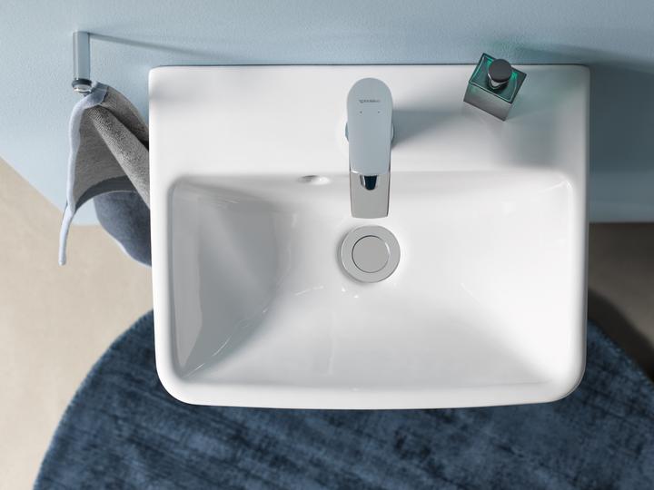 Duravit Handwaschbecken No 1 weiss, mit Überlauf, 1 Hahnloch 450x350mm (350 mm, 450 mm)