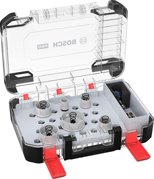 Produktbild Bosch Professional Zubehör PRO Sheet Metal PC Plus Lochsäge-Set, 8-tlg. (51 mm, 44 mm, 22 mm, 35 mm, 64 mm, 29 mm)