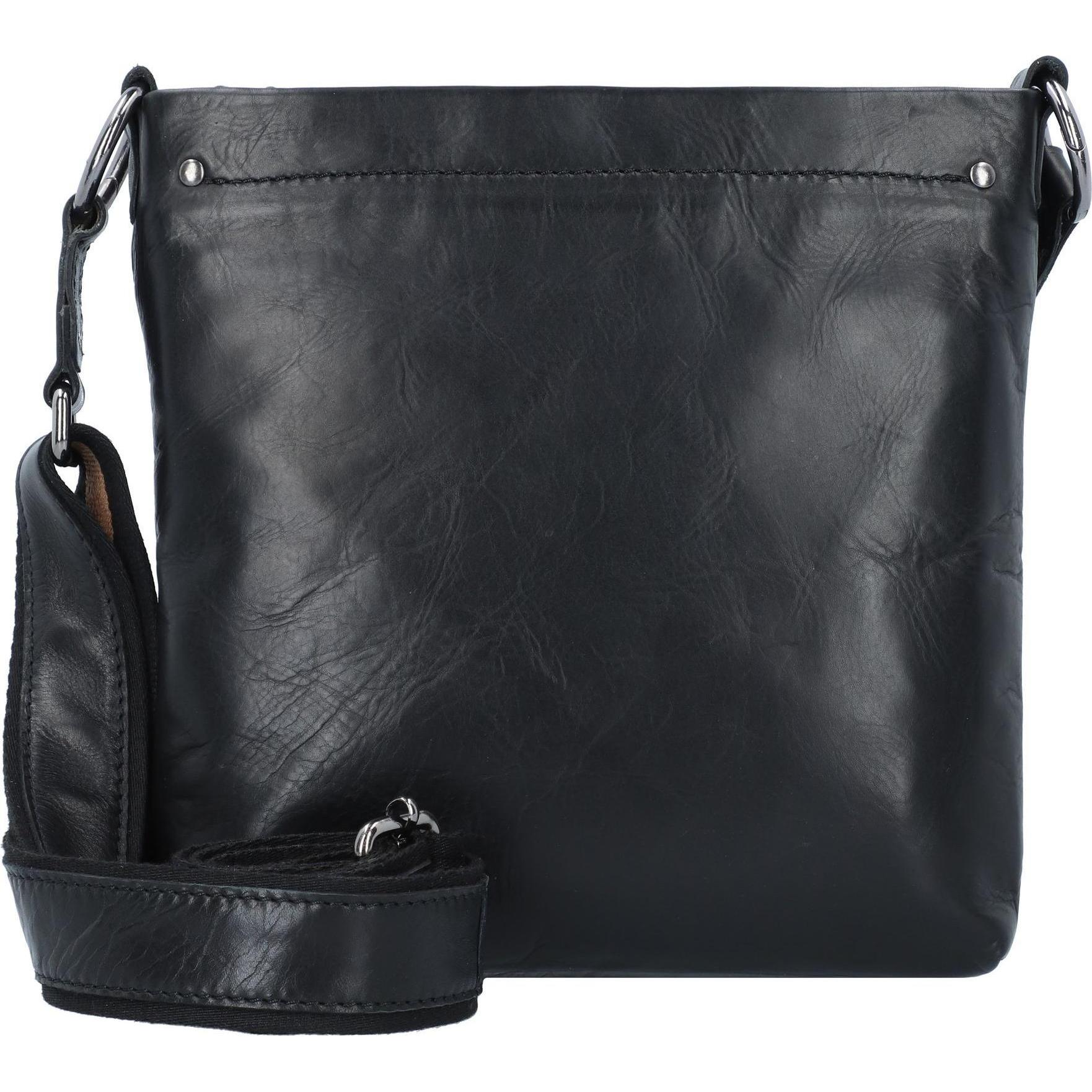 Harolds, Handtasche, Caugio Umhängetasche Leder 21 cm, Schwarz