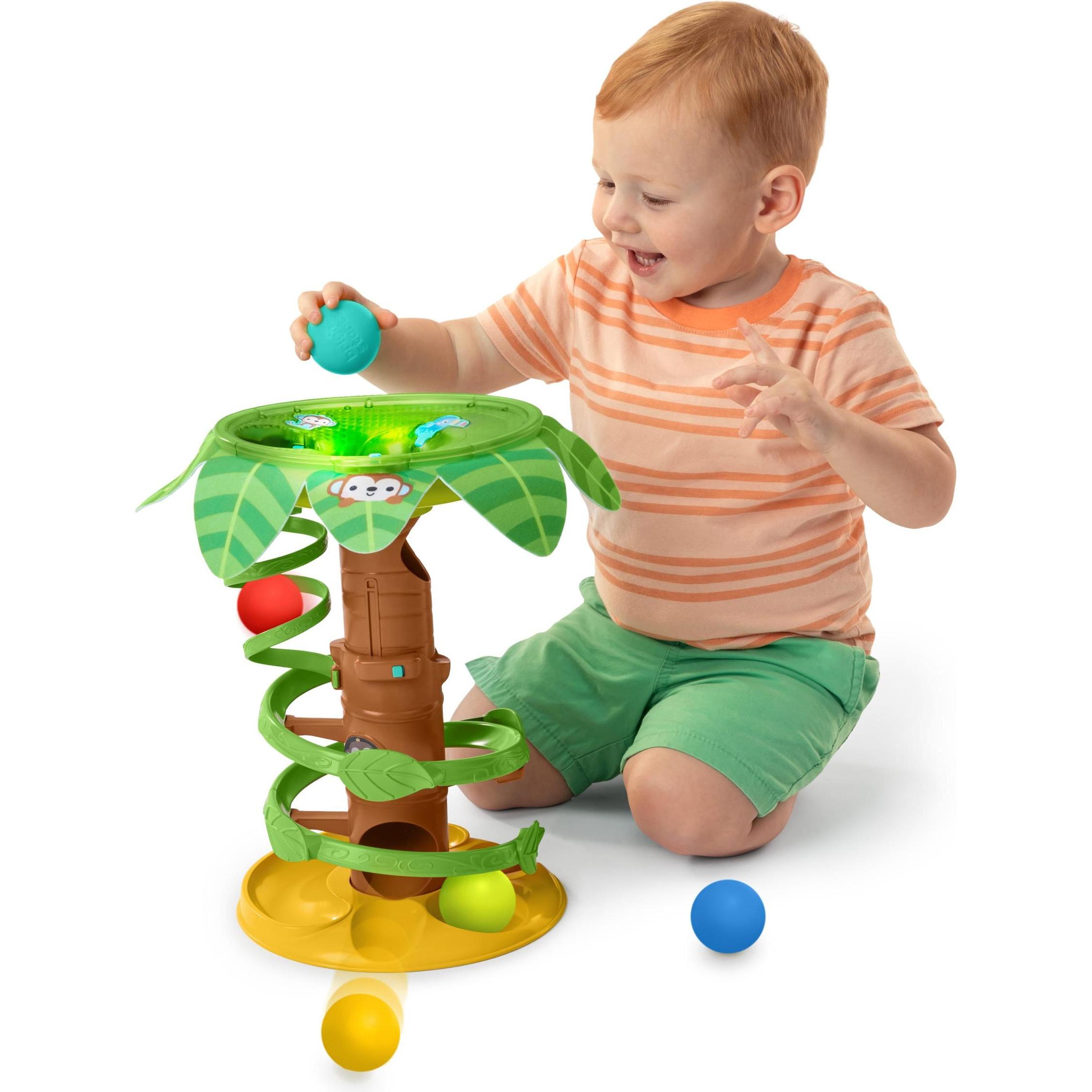 Thumbnail - Bright Starts Tropical Twirl™ Spielzeug mit Bällen